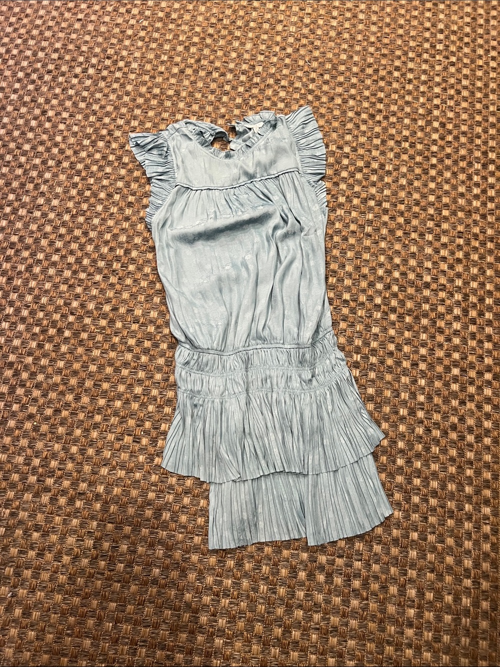 Current Air Light Blue Ruffle Tiered Dress for ladies size medium new with tags
